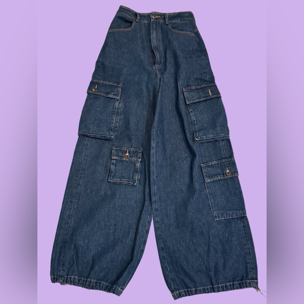 🍒 The Frankie Shop - denim cargo pants XS
